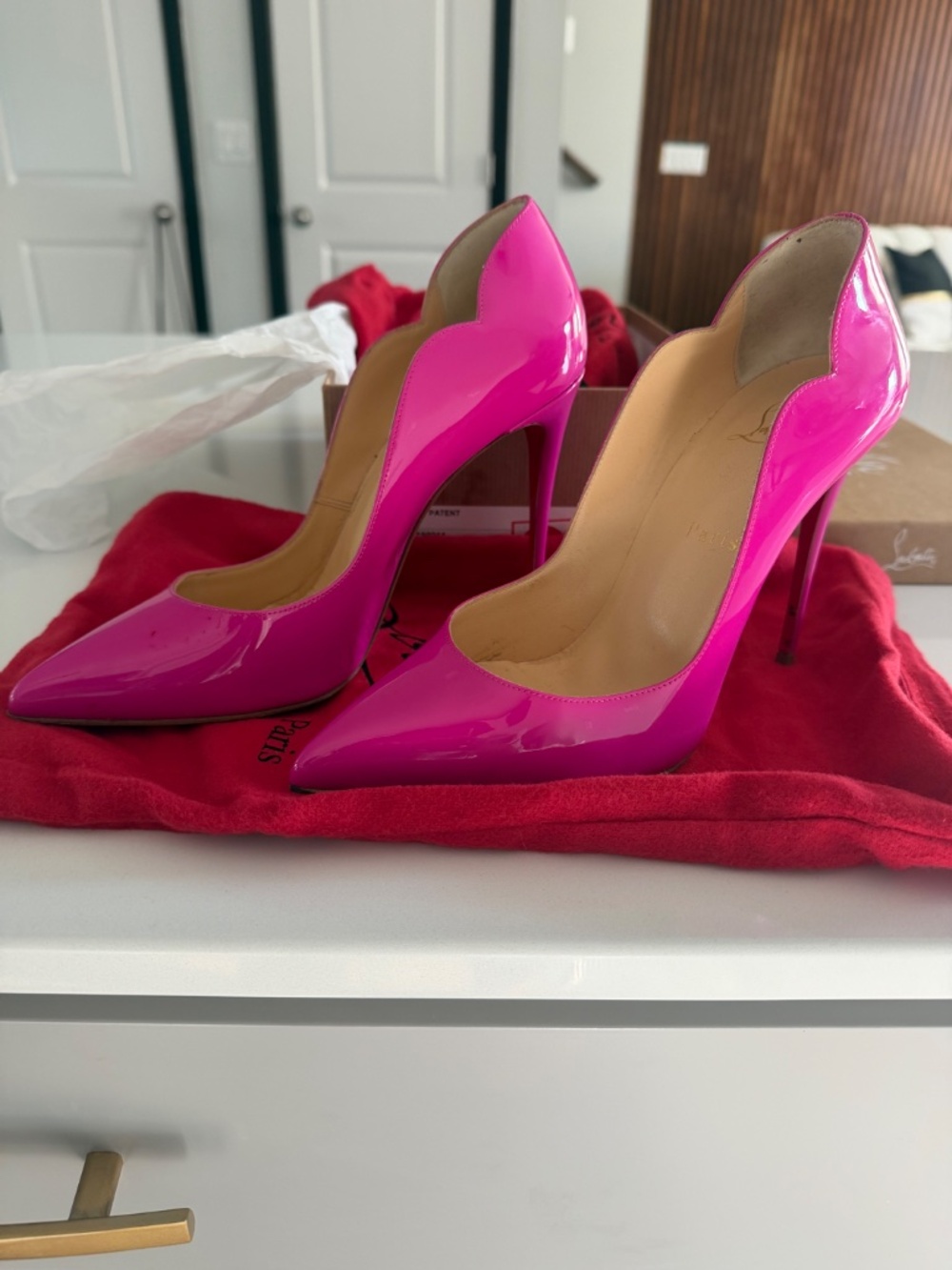 Christian Louboutin Hot Chick Pink Heels Size 39 - Picture 2 of 4